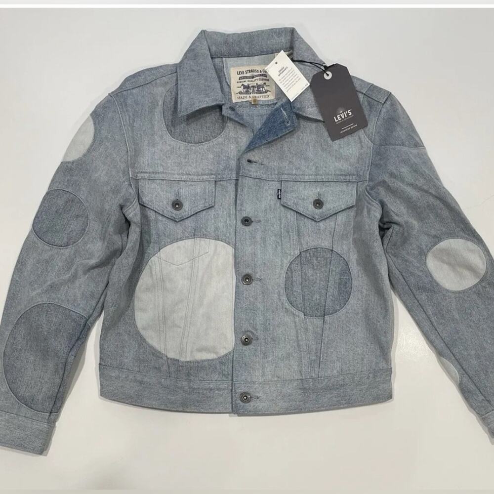 Levi’s Made And Crafted Japanese Denim Trucker Jacket Sunspot Women’s XS